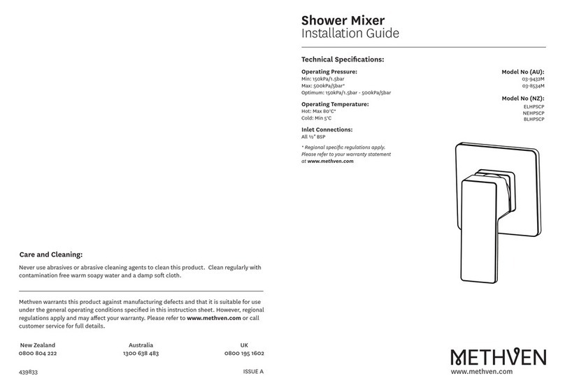 METHVEN 03-9432M User manual METHVEN 03-9432M User manual