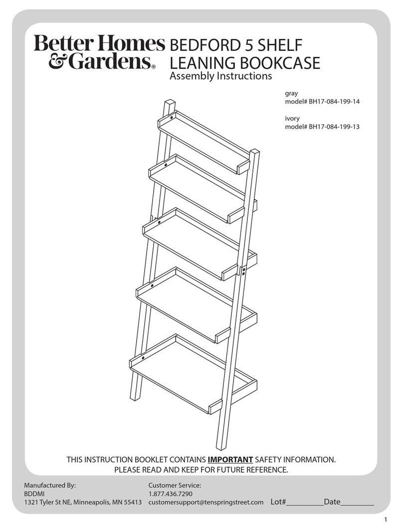 Better Homes and Gardens BEDFORD BH17-084-199-14 Assembly instructions Better Homes and Gardens BEDFORD BH17-084-199-14 Assembly instructions
