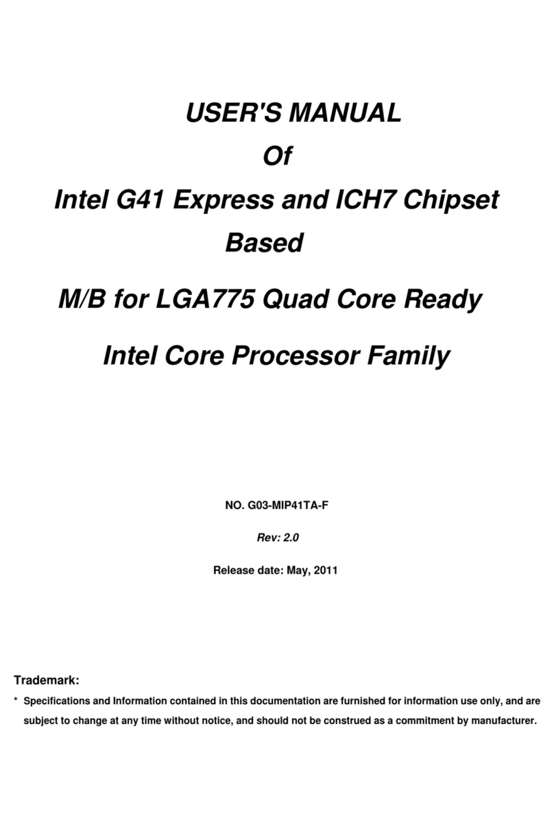 Intel G41 Express Chipset User manual