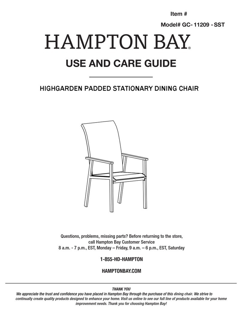 HAMPTON BAY GC-8896-SST Use and care guide HAMPTON BAY GC-8896-SST Use and care guide