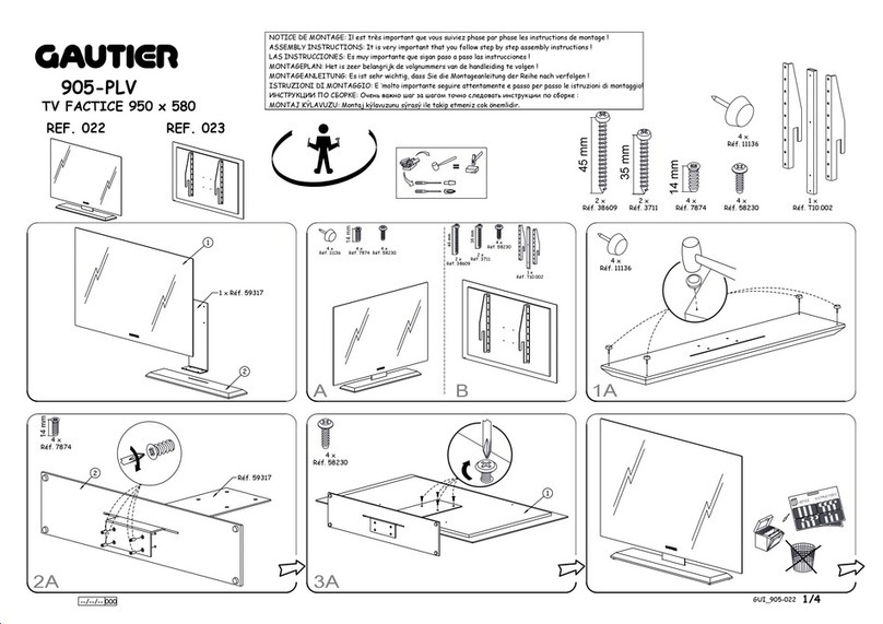 Gautier 905-PLV manual