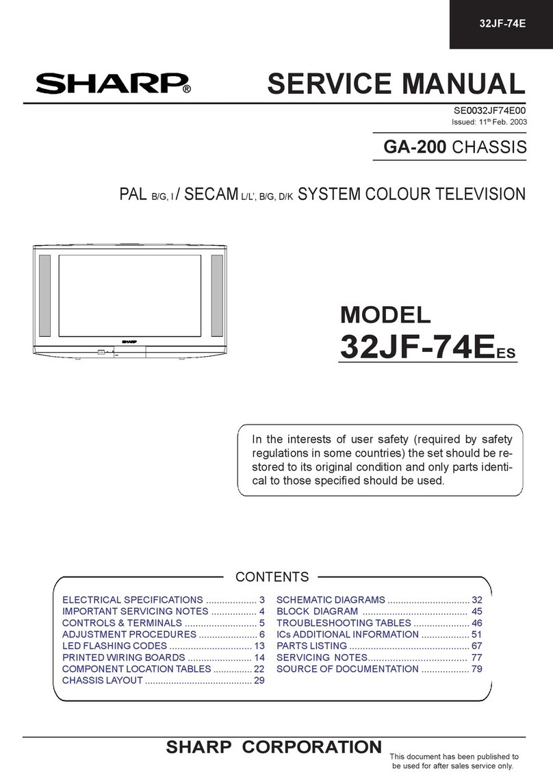 Sharp 32JF-74E User manual