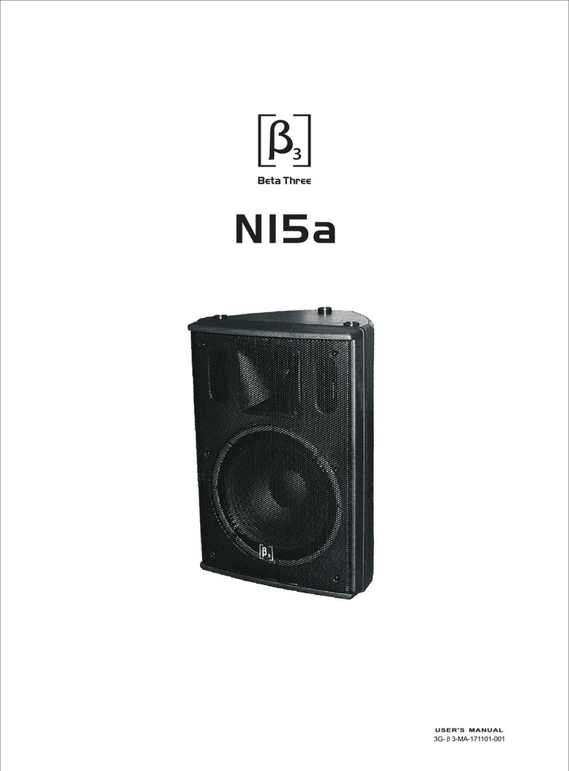 Beta Three N15a User manual
