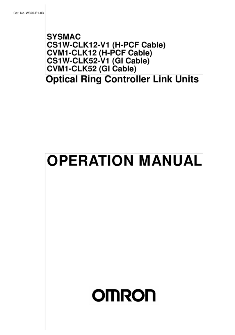 Omron CS1W-CLK12-V1 Operation manual