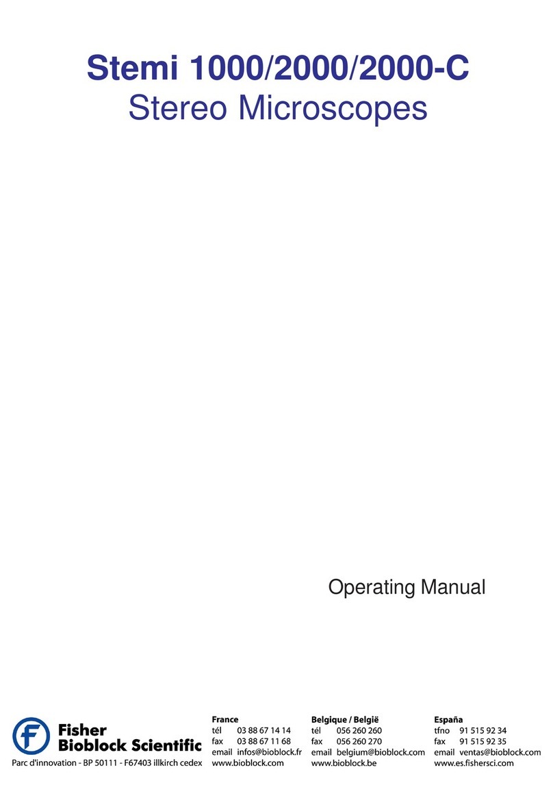 Fisher Bioblock Scientific Stemi 1000 operating manual