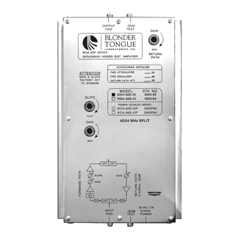 Blonder tongue BIDA 5900 Series user manual