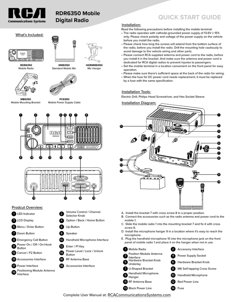 RCA RDR6350 quick start guide