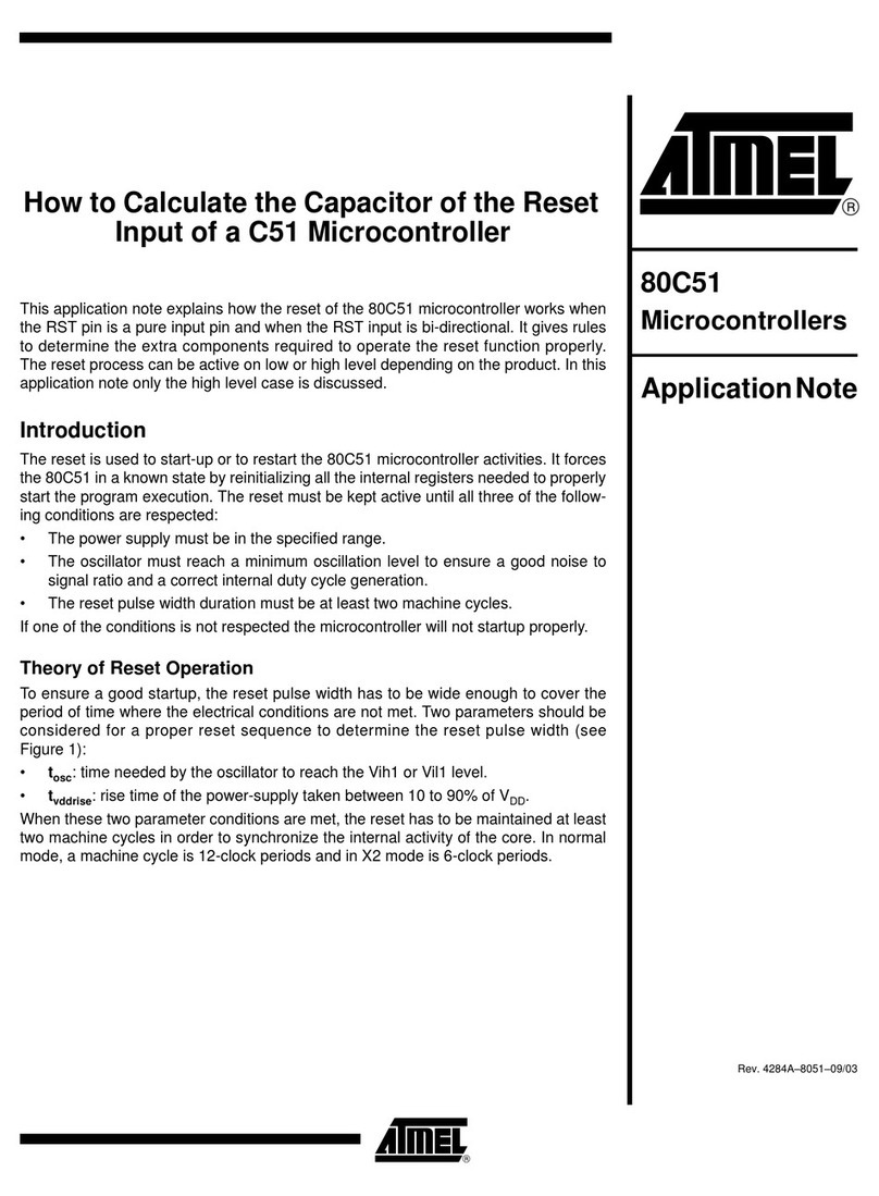 Atmel 80C51 Installation and operating instructions
