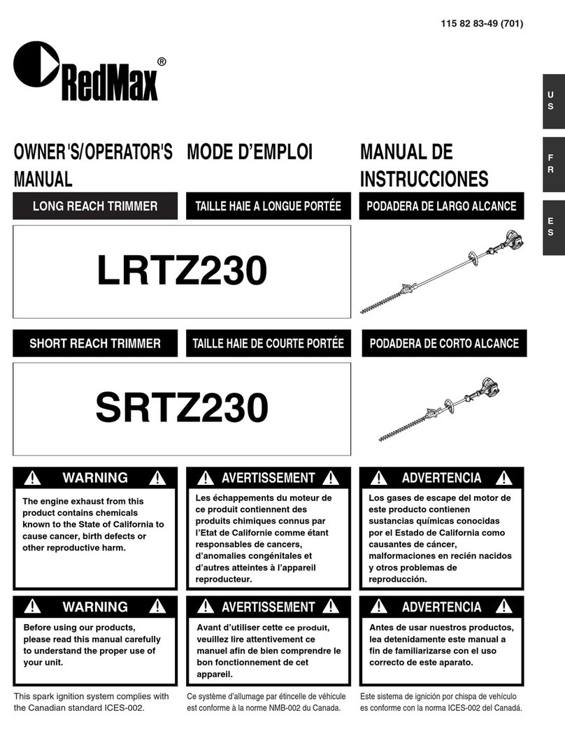 RedMax SRTZ230 Owner's/operator's manual
