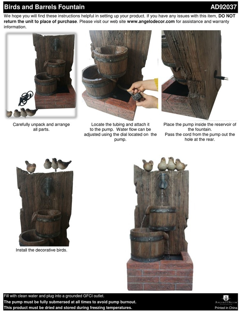 Angelo Decor Birds and Barrels AD92037 quick start guide Angelo Decor Birds and Barrels AD92037 quick start guide