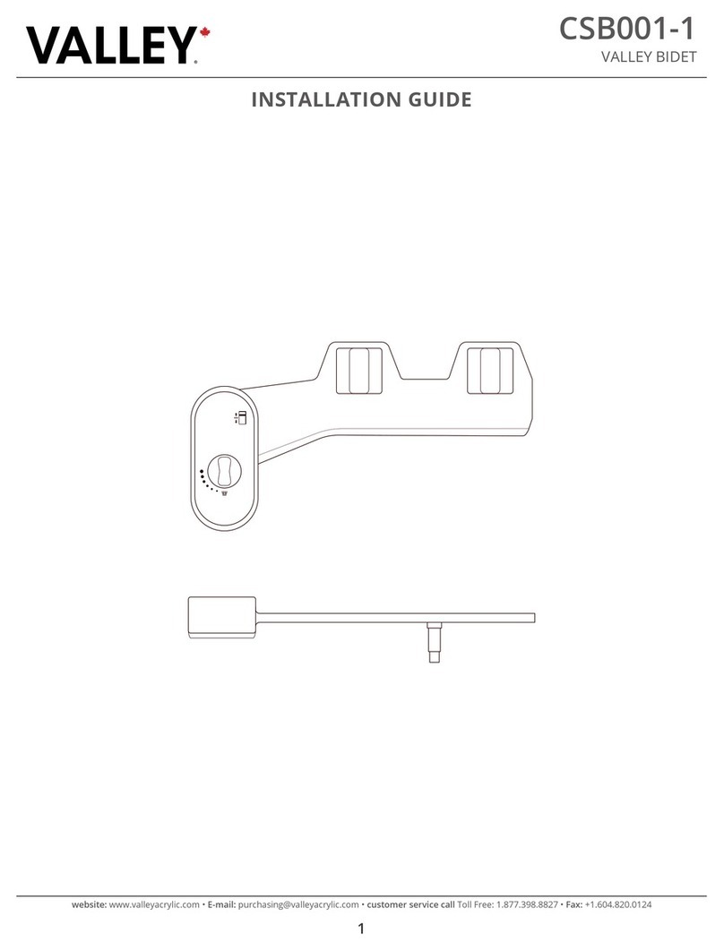 Valley CSB001-1 installation guide Valley CSB001-1 installation guide