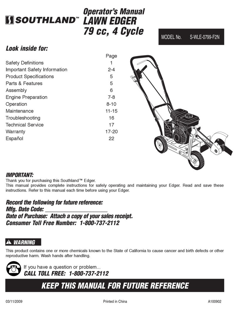 Southland S-WLE-0799-F2N Operator's manual