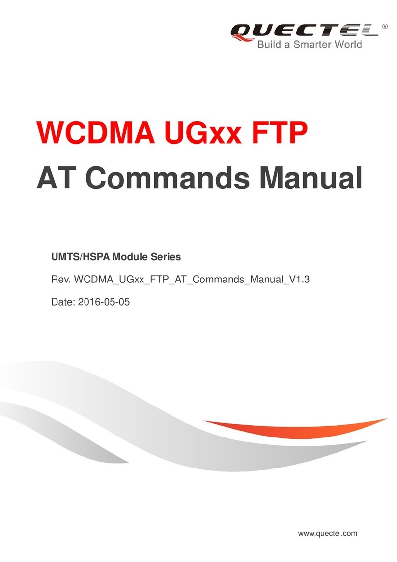 Quectel WCDMA UG FTP Series AT Command manual