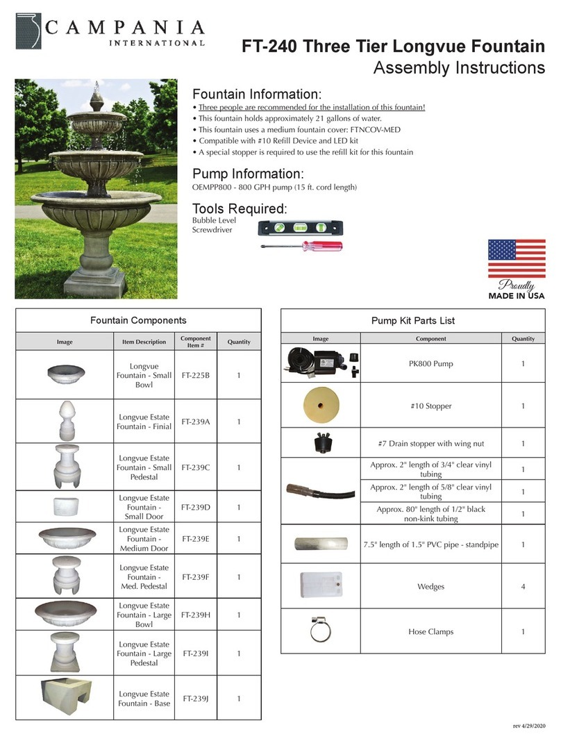 Campania International Longvue FT-240 Assembly instructions Campania International Longvue FT-240 Assembly instructions