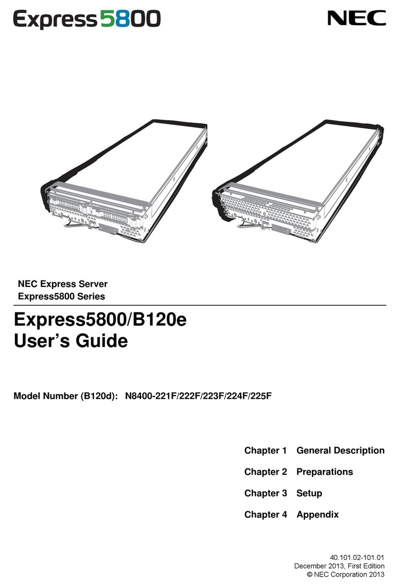 NEC Express5800/B120e User manual