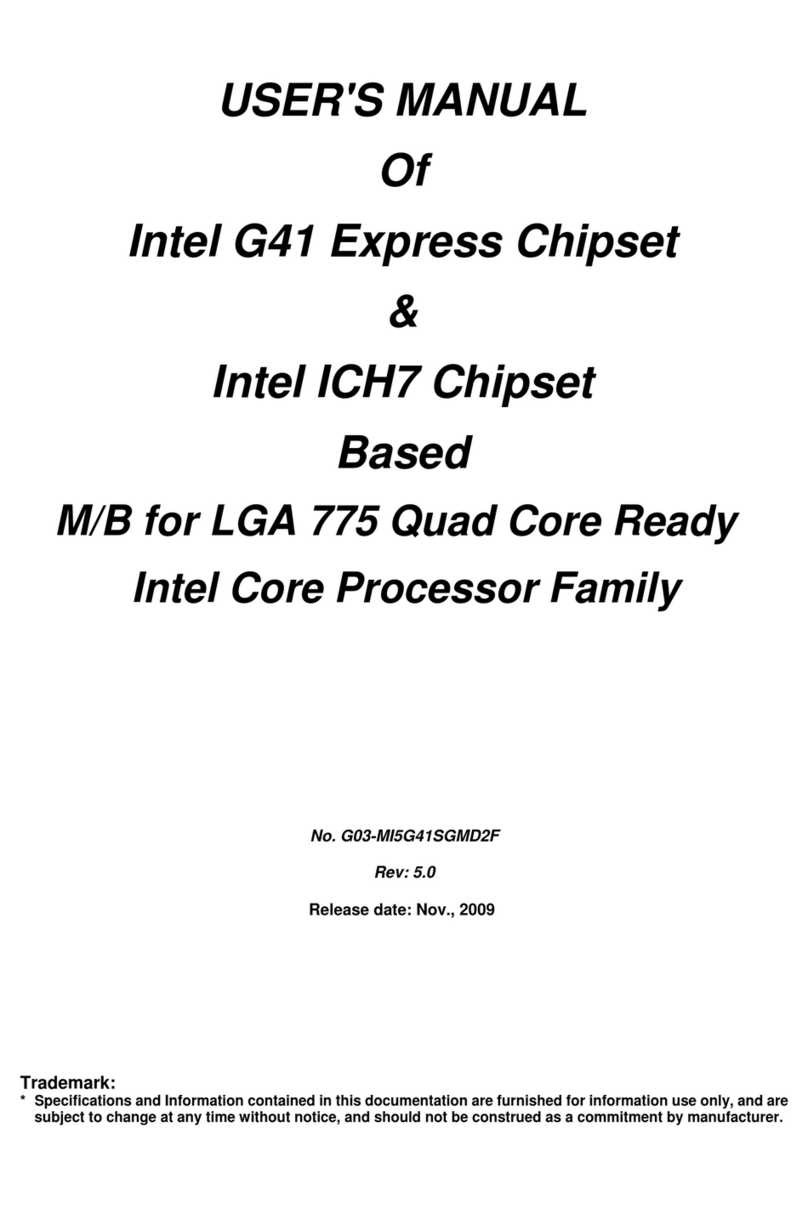 Intel G41 Express Chipset User manual