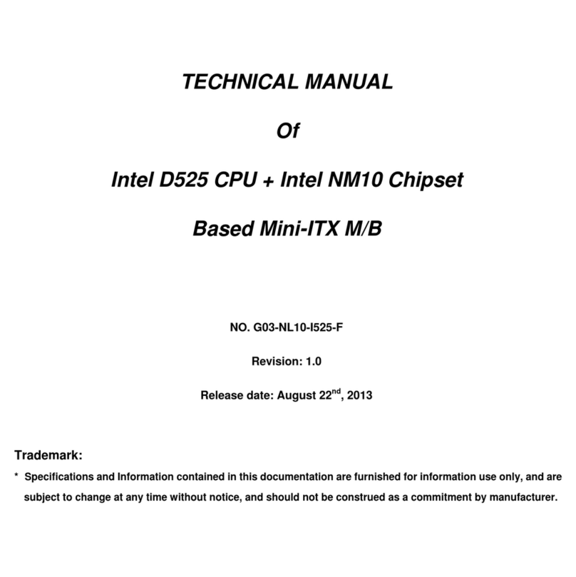 Intel D525 User manual