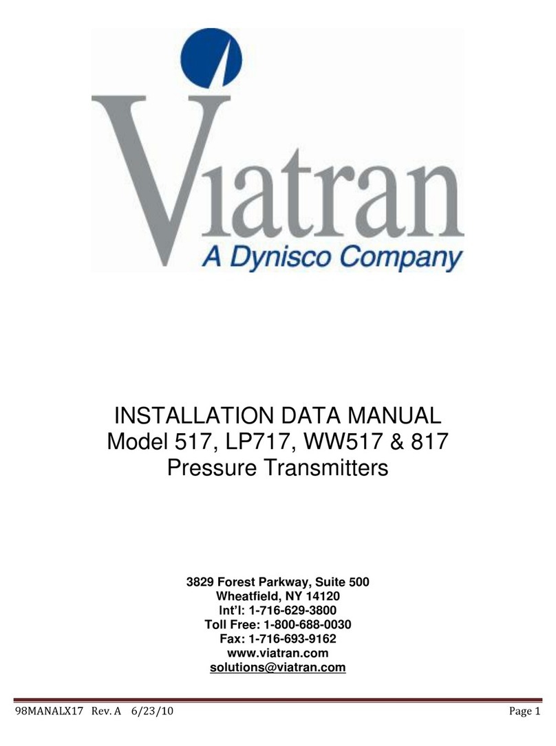 Viatran 517 Installation and user guide