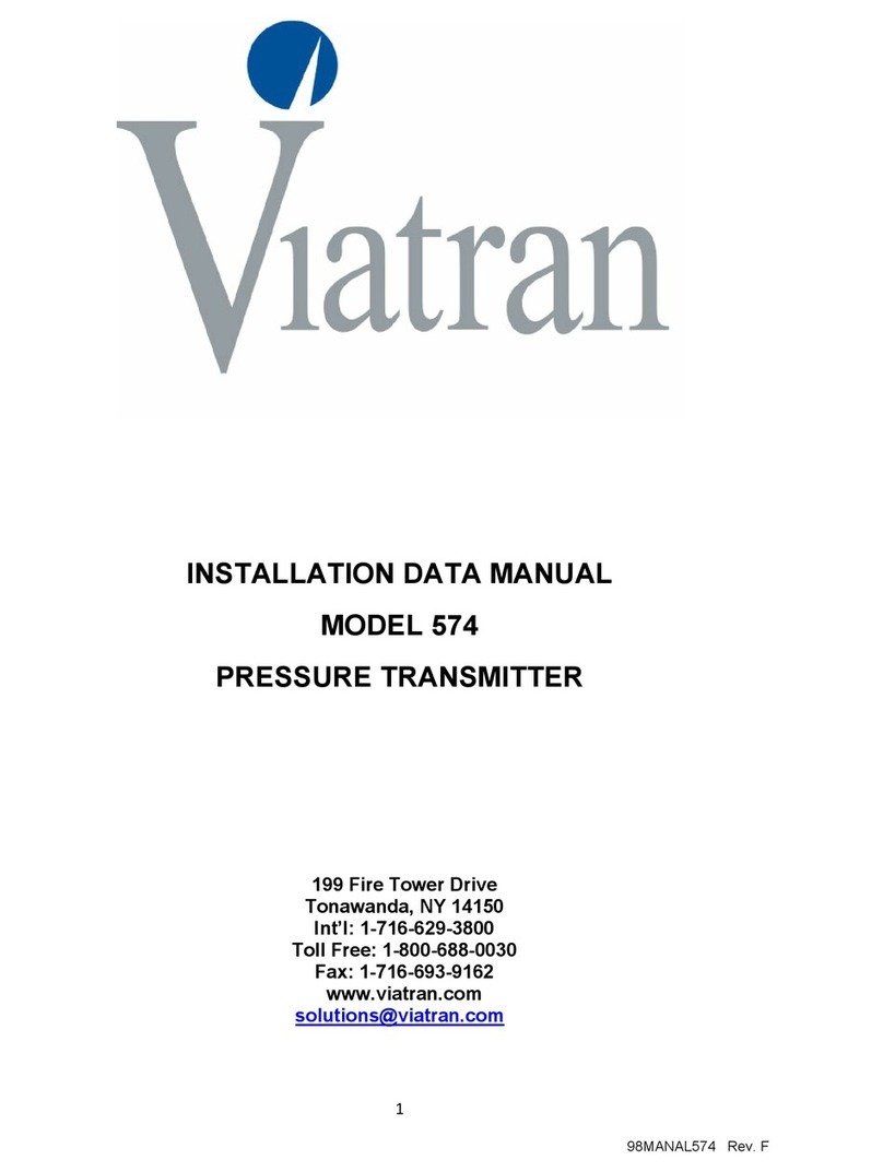 Viatran 574 Installation and user guide