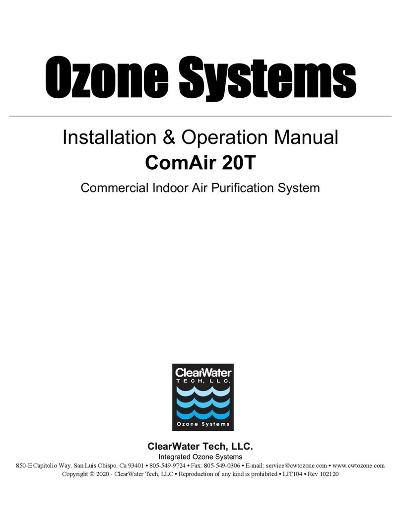 Clear Water ComAir 20T Installation & operation manual