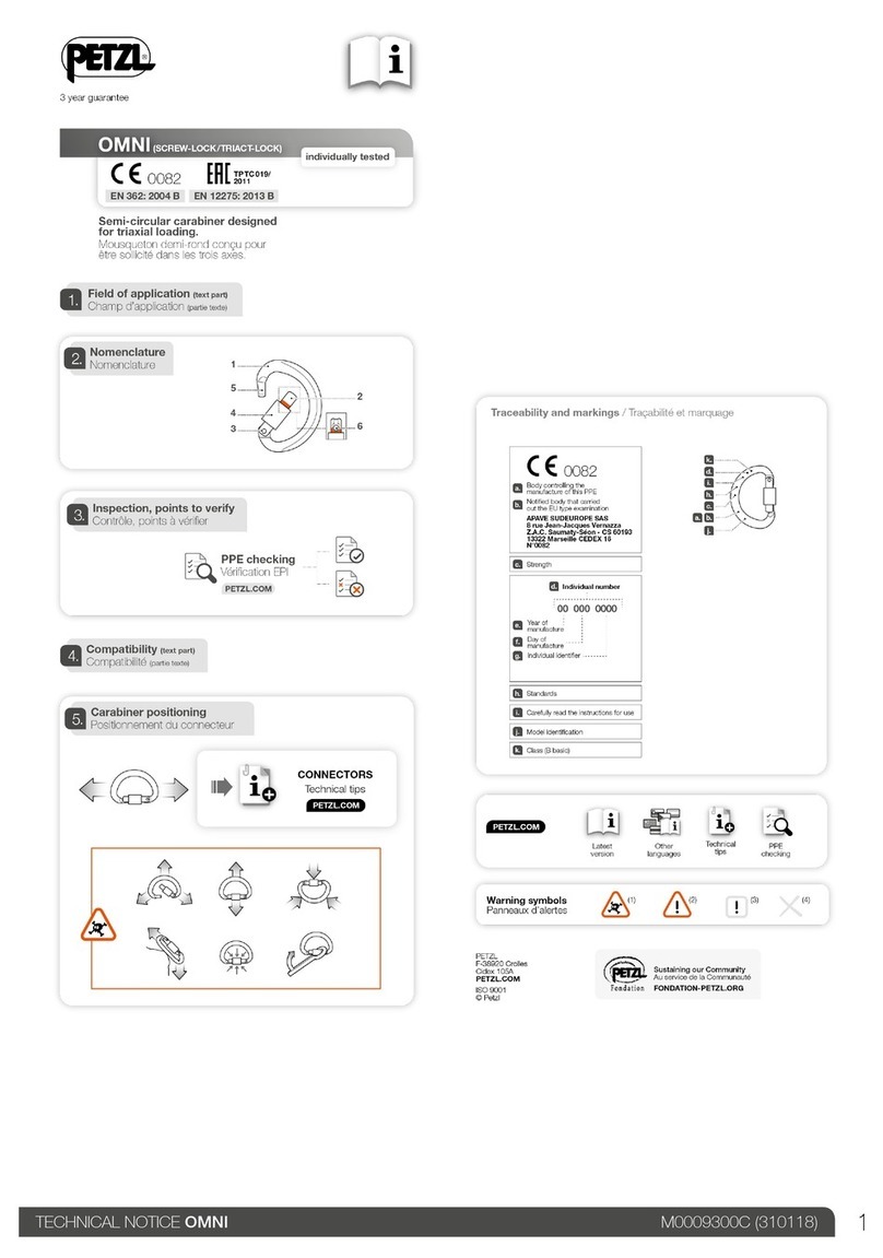 Petzl M37TL OMNI TECHNICAL NOTICE