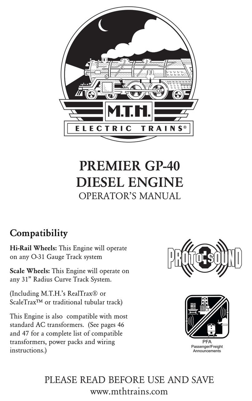 MTHTrains PREMIER GP-40 DIESEL ENGINE Operator's manual