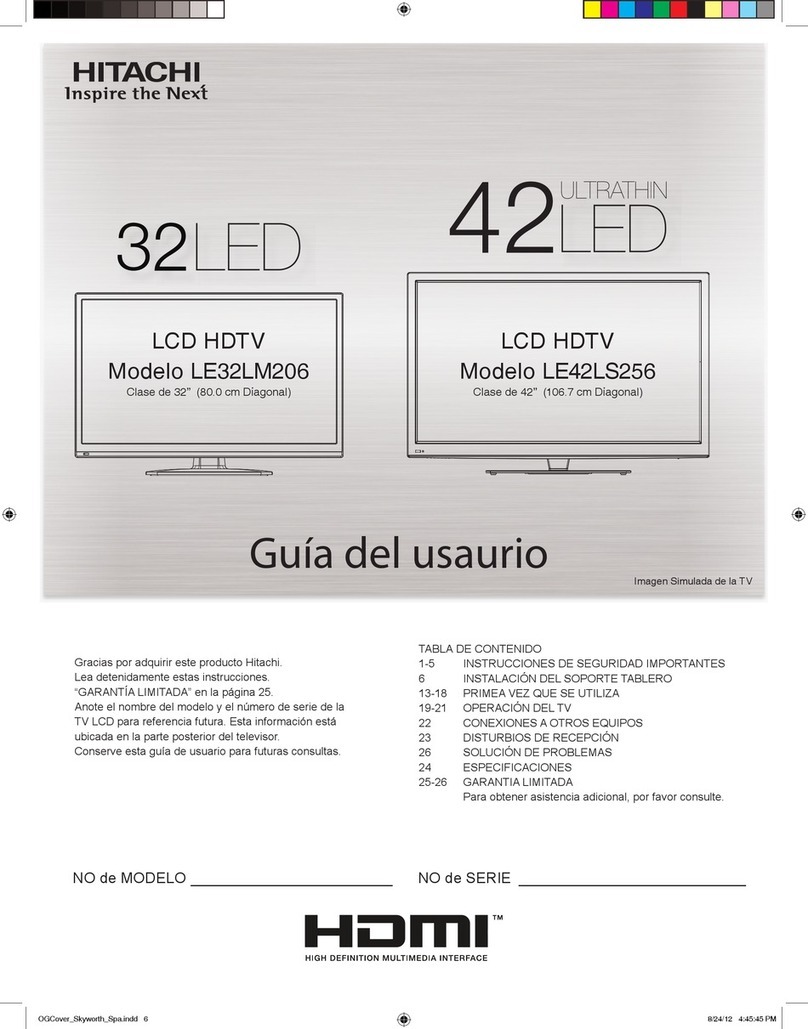 Hitachi LE32LM206 User manual