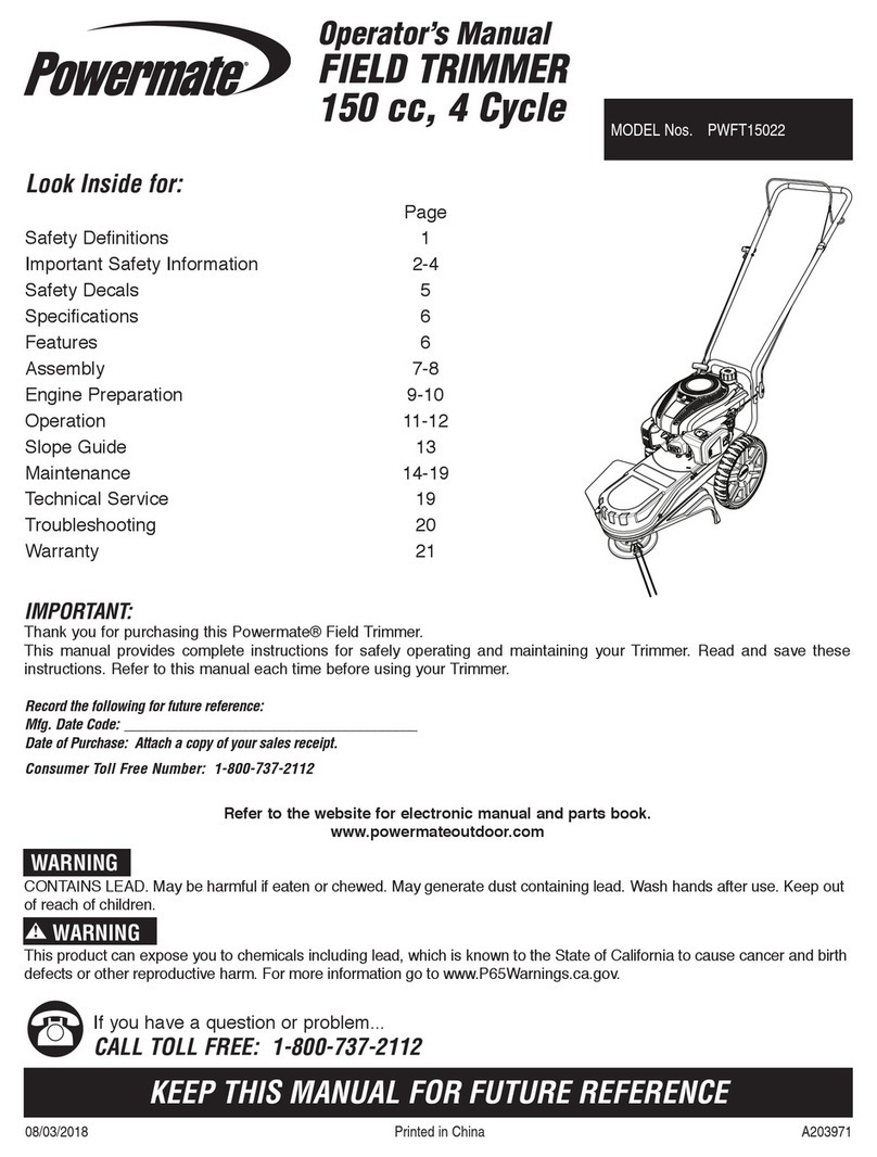 Powermate PWFT15022 Operator's manual
