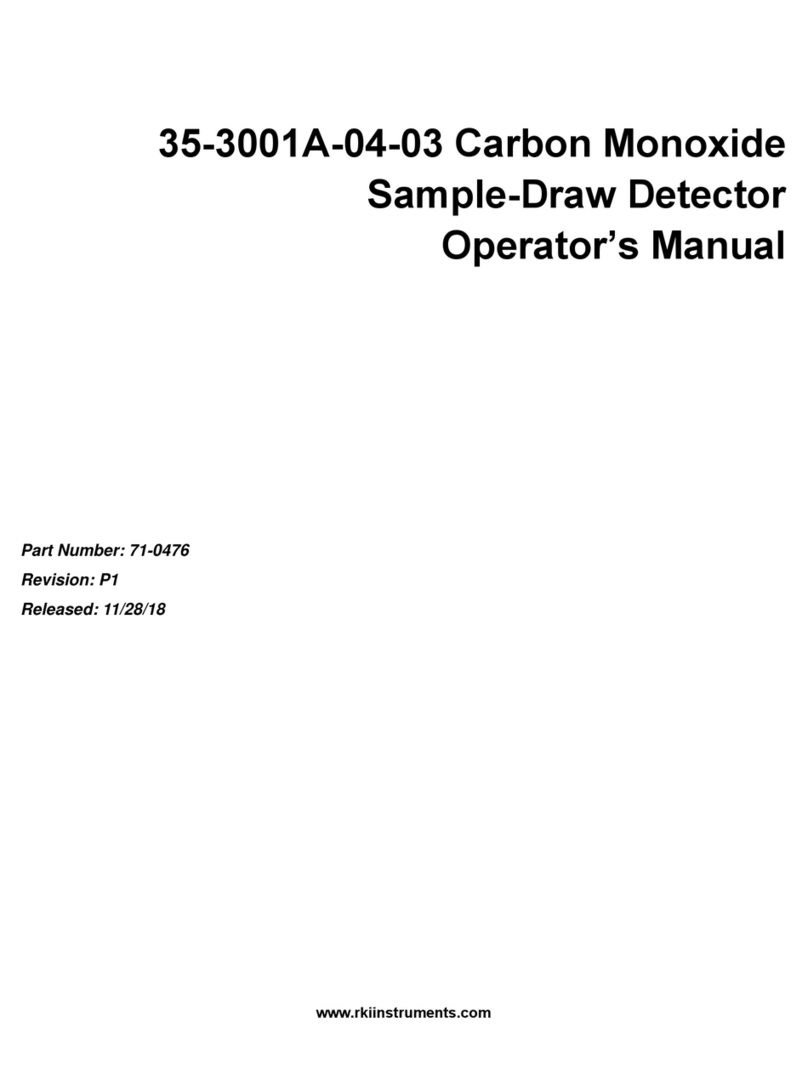 RKI Instruments 35-3001A-04-03 Operator's manual