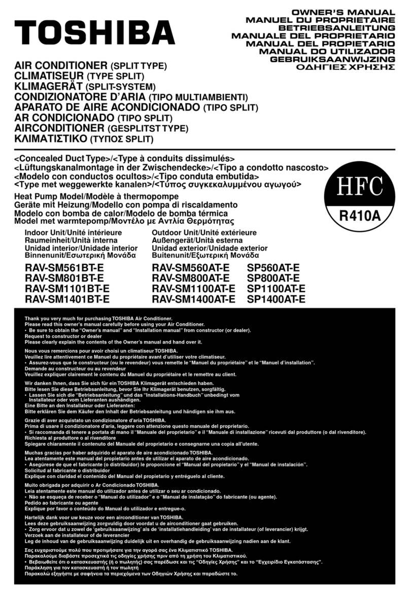 Toshiba RAV-SM561BT-E User manual