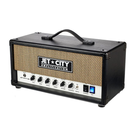 JET CITY AMPLIFICATION JCA20HV User manual JET CITY AMPLIFICATION JCA20HV User manual