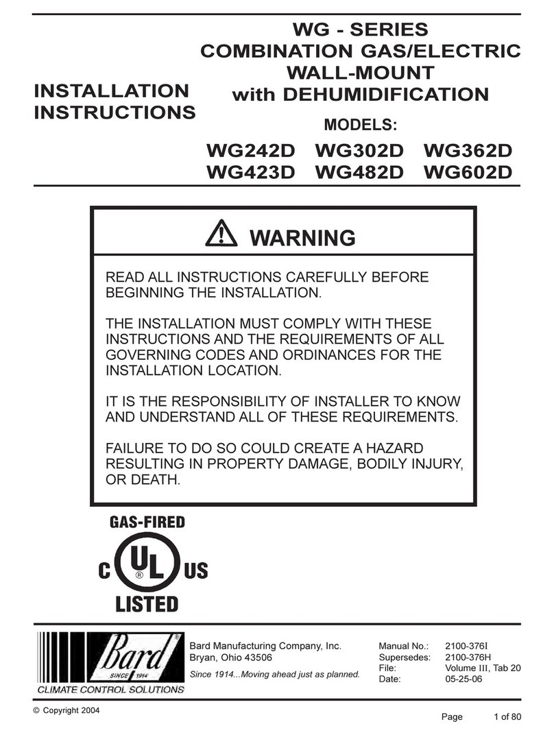 Bard WG242D User manual