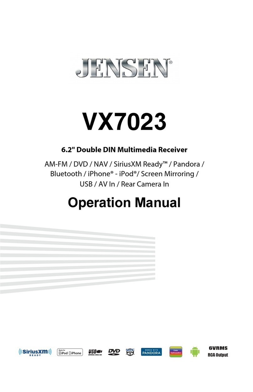 Jensen VX7023 User manual