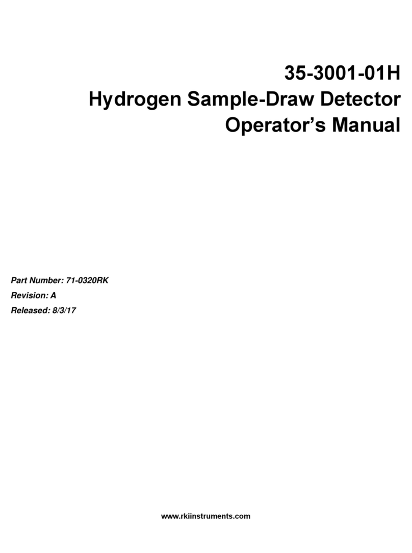 RKI Instruments 35-3001-01H Operator's manual