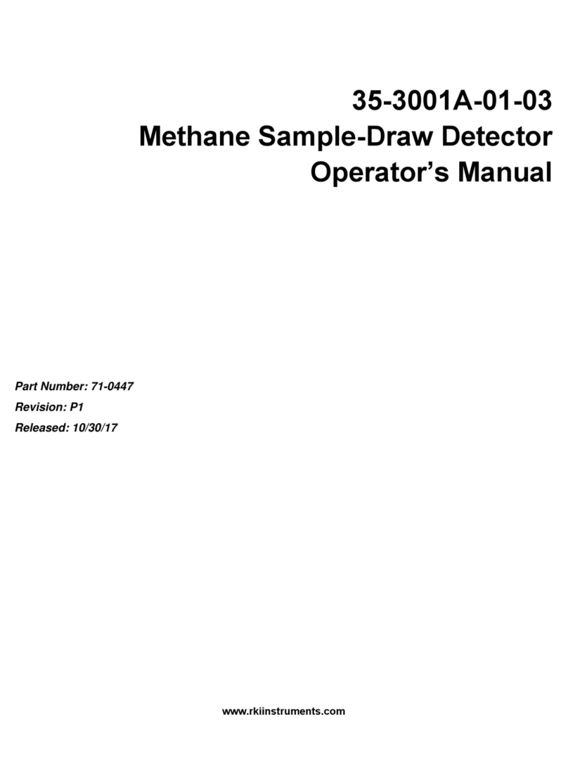 RKI Instruments 35-3001A-01-03 Operator's manual