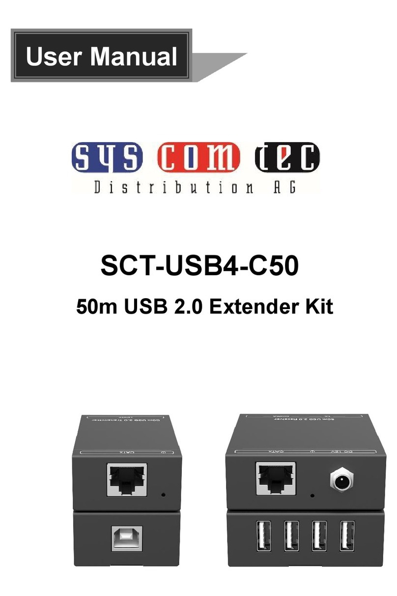 syscomtec SCT-USB4-C50 user manual