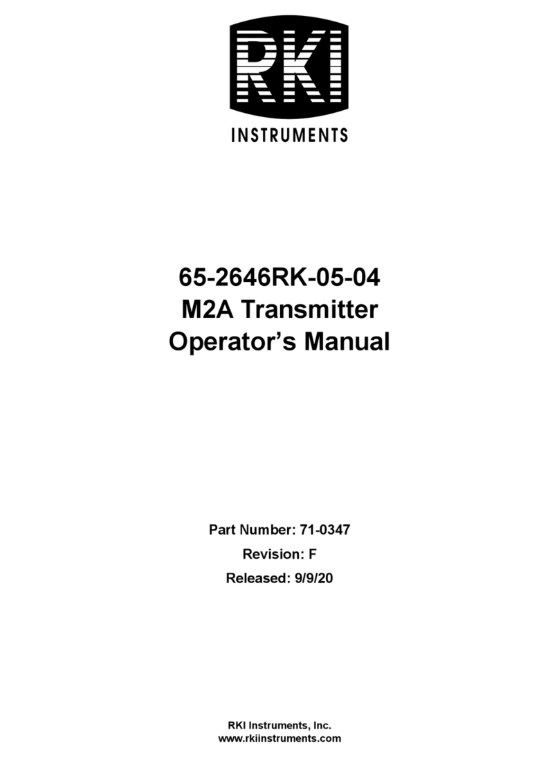 RKI Instruments 65-2646RK-05-04 User manual