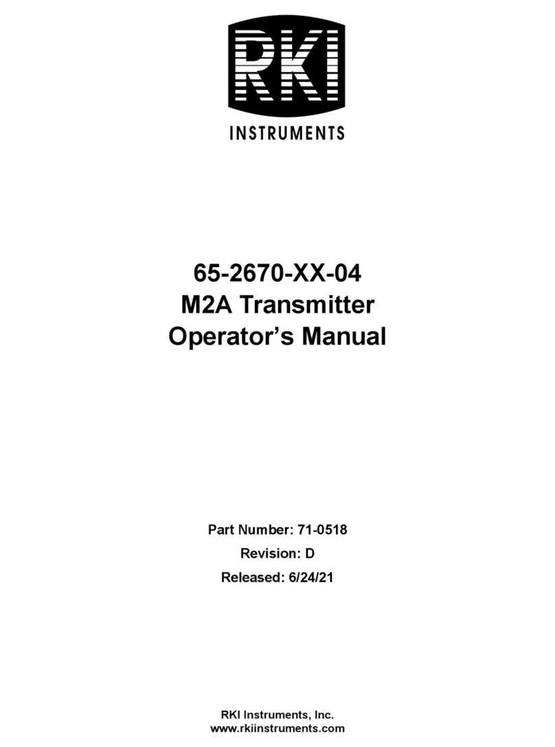 RKI Instruments 65-2670-XX-04 Operator's manual
