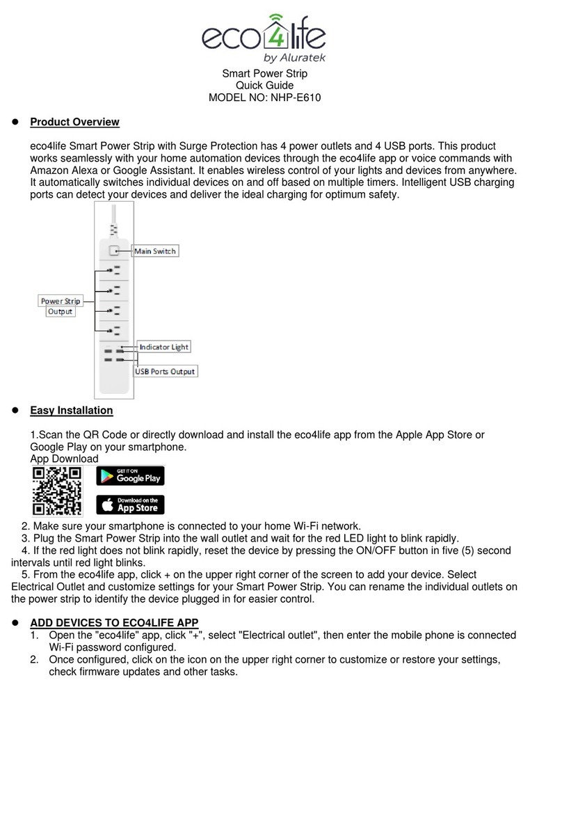 Aluratek ECO4Life NHP-E610 quick guide