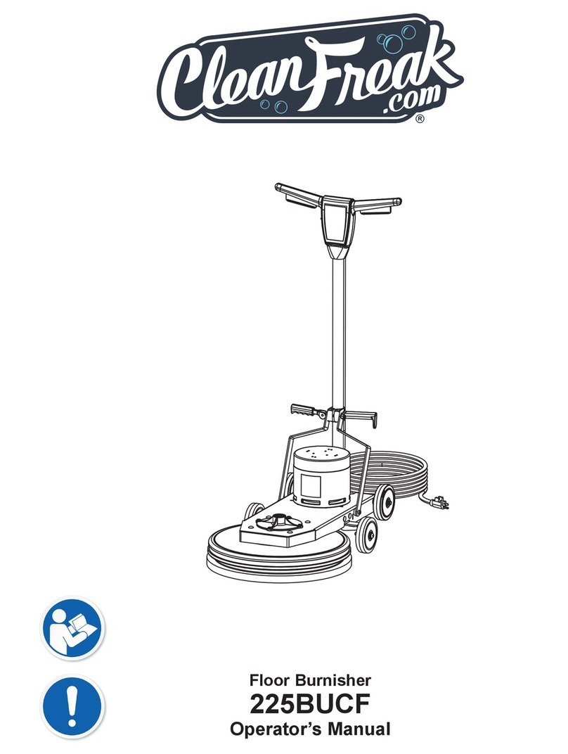 CleanFreak 225BUCF Operator's manual