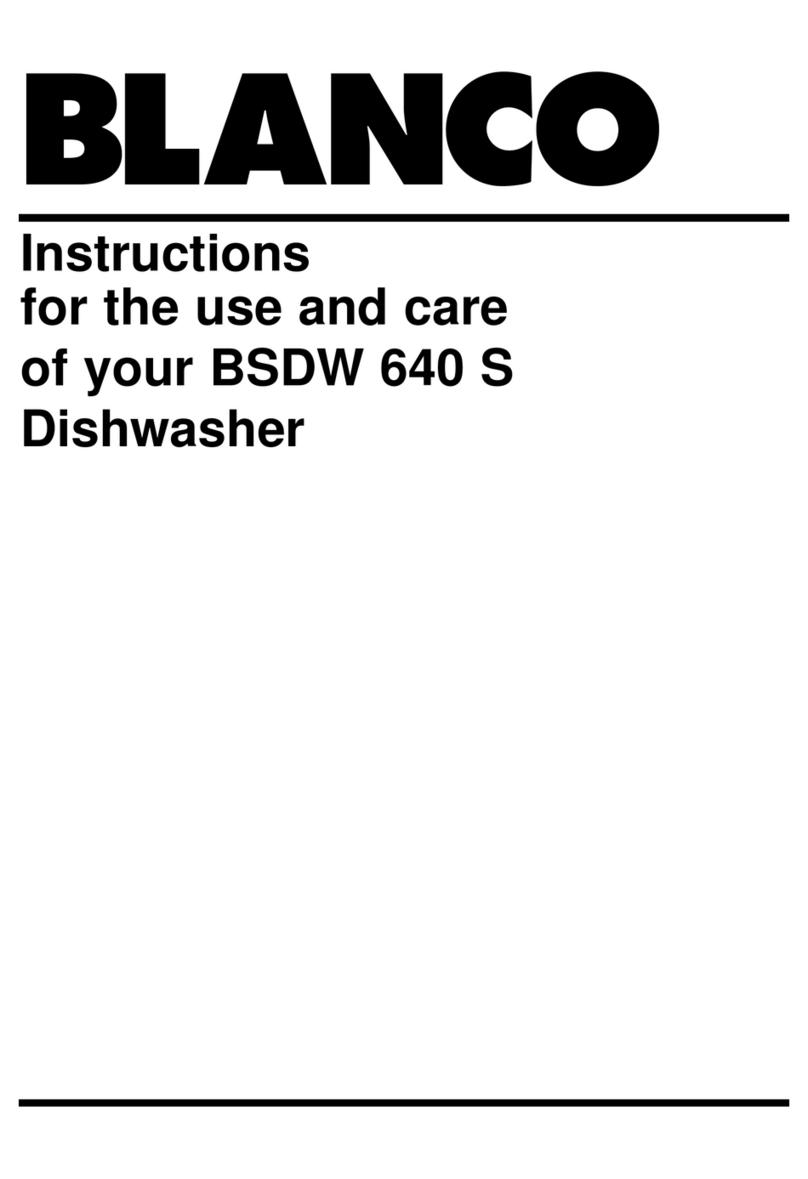 Blanco BSDW 640 S Operational manual