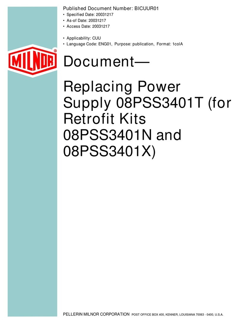 Milnor 08PSS3401T Replacing
