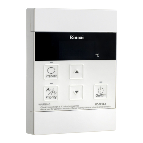 Rinnai MC-601Q User manual