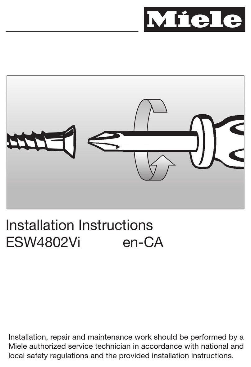 Miele ESW4802Vi User manual