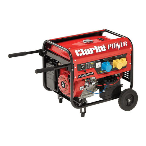 Clarke PG6500ADVES Operation & maintenance instructions