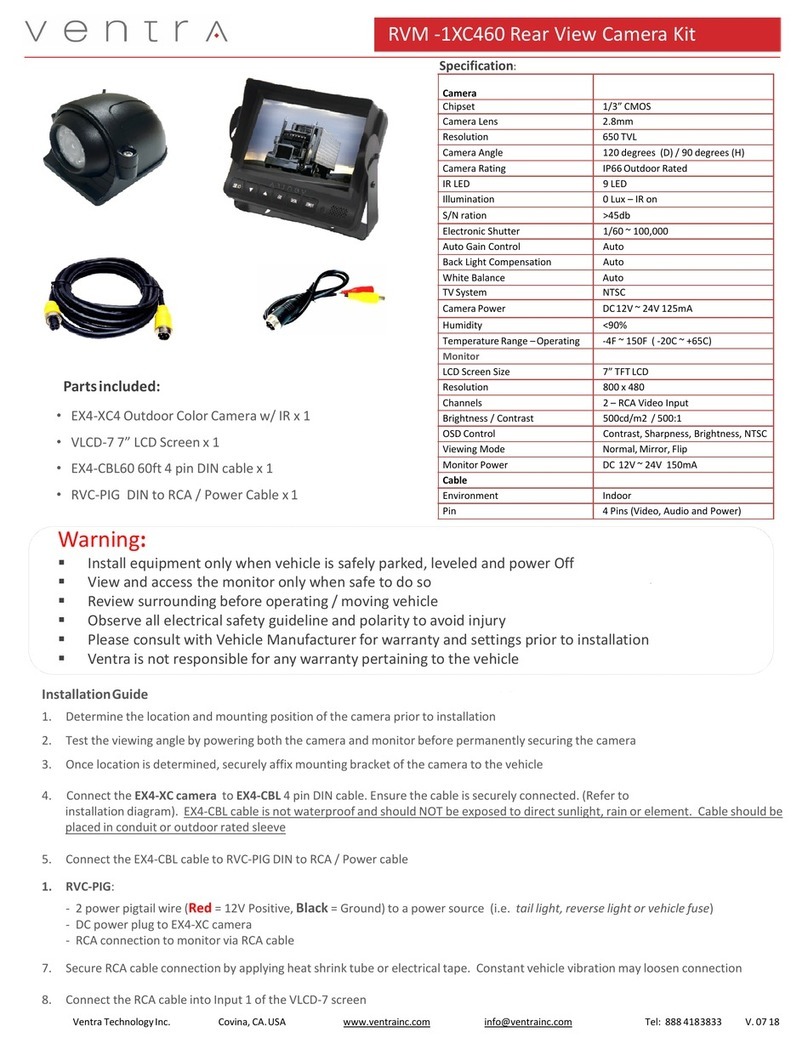 VENTRA RVM-1XC460 User manual