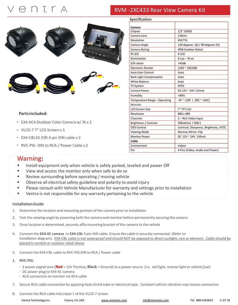 VENTRA RVM-2XC433 quick start guide
