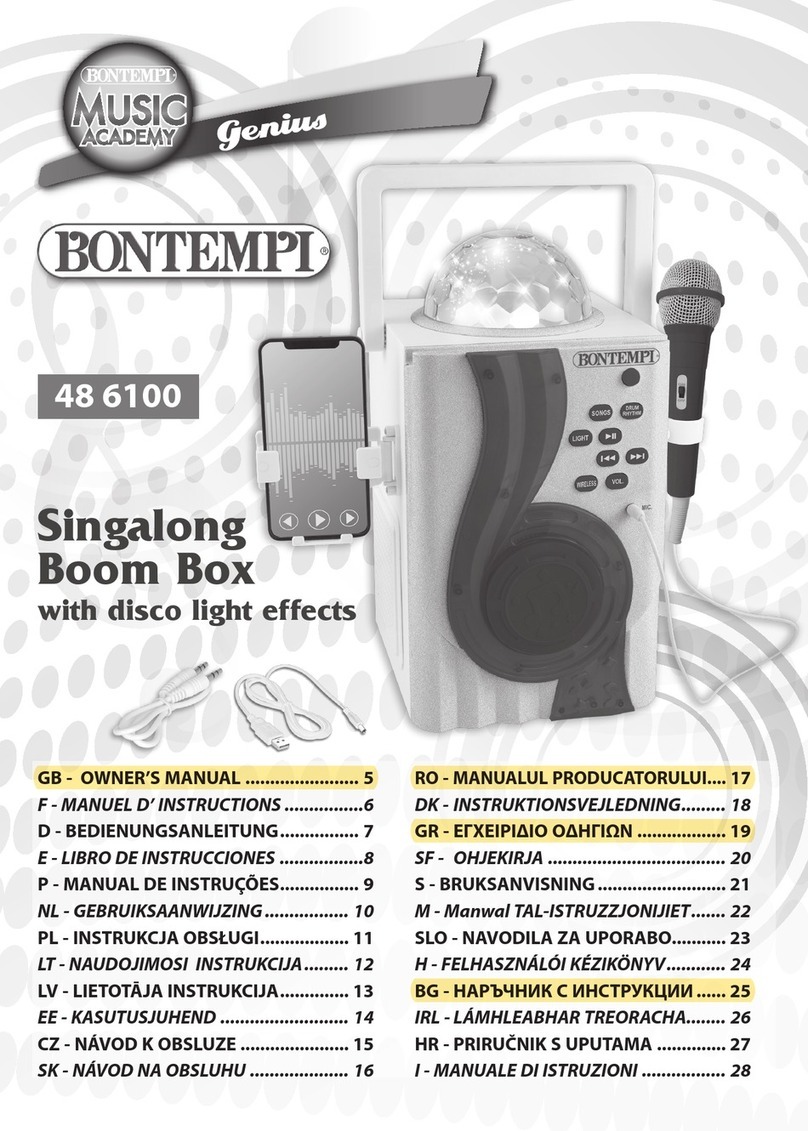 Bontempi 48 6100 owner's manual