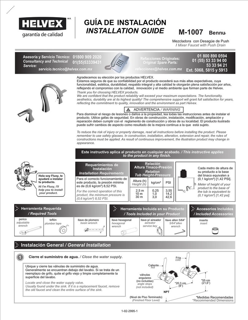 Helvex Bennu M-1007 User manual Helvex Bennu M-1007 User manual