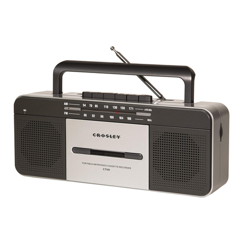 Crosley CT101A User manual Crosley CT101A User manual